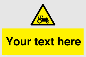 Custom warning farm machinery